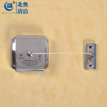 North O 304 Stainless Steel Clothesline Bathroom Balcony Hotel Retractable Sunning Clothesline Octagonal Multipurpose