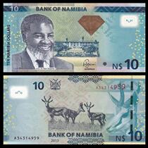 Namibia RMB10  2015 brand-new UNC foreign numismatic foreign banknote bag True coin