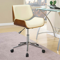 Solid wood chair modern simple computer chair simple leisure chair Qu wooden European desk chair lifting backrest office chair