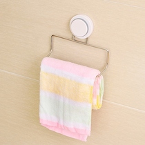 Suction cup 304 stainless steel towel hanging ring Bathroom supplies Towel hanging rack Towel wall-mounted