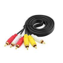 6RCA six-head lotus cable Three-to-three audio cable AV audio and video cable DVD audio and video cable 1 5 3 5 meters