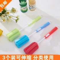 3 clothes long handle cup brushed insulated cup sponge washing cup brushed washing brush bottle brush bottle brush bottle brushed