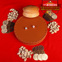 Tibetan traditional folk entertainment games cowhide making Tibetan dice leisure entertainment tools