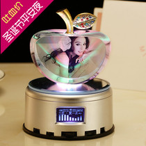 Good coming to u crystal apple Christmas Christmas Christmas Eve gift custom DIY photo birthday gift hem