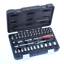 Taiwan imported industrial grade 46pcs ratchet wrench sleeve combination tool set 1 4 batch head extension rod