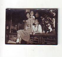 The old photo era unknown youth group photo specifications 3 8 * 2 6 cm
