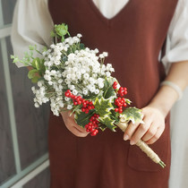 Simulation gypsophila flower photo photo location adult studio photography props seaside holiday bride bridesmaid