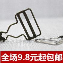 Silver antique bronze color hyacinth buckle metal jeans braces buckle pregnant woman back with pants child clothing adjustment buckle