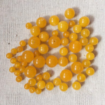 Special price DIY ancient dress headwear accessories Ancient wind material * Manau * 4 6 8 10 12mm Yellow Manau loose beads