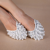 CHUSA-SWEGAL beauty belly dance new Pearl dance half shoes new foot shoes