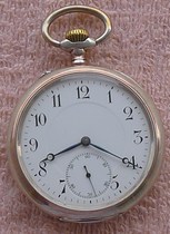 IWC silver shell pocket watch