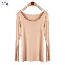 STW autumn womens modal base autumn coat incognito underwear loose and comfortable long-sleeved T-shirt warm top