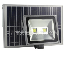 New product Jingzhi 100W high power human body induction flood light Rural street light Garden light Solar light