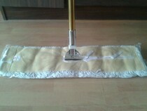 New 60cm yellow dust push flat lobby floor wiper cotton thread clip fixed mop luxury rotating floor tow tool