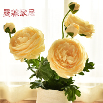 Hairy simulation flower living room table with flowers silk flowers dry bouquets decorative ornaments fake flowers peony flowers vase flowers