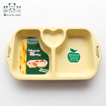 South Korea imported corn starch baby dinner plate ECO-InCorn biodegradable childrens tableware snack tray