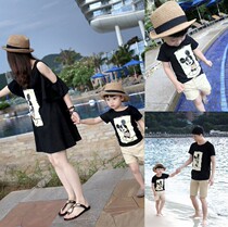 Special parent-child clothes summer 2022 new trendy family of three and four mother-child mother-daughter skirts whole family wear family wear