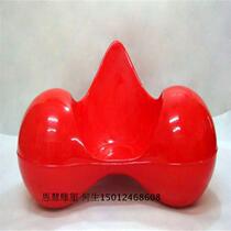 Seat Sculpture Mall creative leisure seat office seat fashion simple seat furniture glass steel