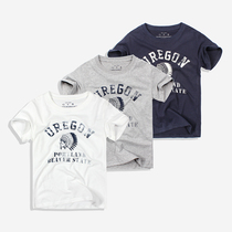 Parenting childrens children Short sleeves T-shirt boy printed T-shirt pure cotton CUHK boy boy round neck T-shirt pure cotton