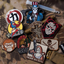 51783 Outdoor Military Meme Embroidery Arm Zhang Backpack Personality Magic Sticker Badge Clou Mark Magic Sticker Shoulder Badge Tactical Sticker