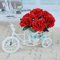 Simulation flower fake flower Carnation watch car set Floral flower bouquet Silk flower decoration flower living room decoration