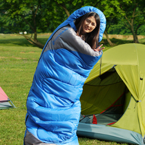 Sleeping bag adult thick warm spring and autumn envelope indoor lunch break double couple spring camping sleeping bag Outdoor