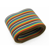 (1 m) 40p color line DuPont Color Soft wire 1 27mm pitch with FC-2 54 pressure line