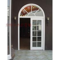 Custom-made natural solid wood Mediterranean solid wood door arched door Arc door Arc door Solid wood door Indoor door Wooden door