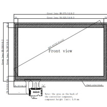23 6 inch (16:9) capacitive touch screen 10 finger touch 23 6 inch industrial control touch screen USB