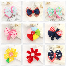 Vibrant childhood children hair accessories Hair clip Little girl headdress Cute duck bow mouth clip Hair card baby bangs clip