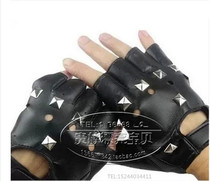Childrens dance gloves break dance jazz dance rivet gloves modern dance drum performance hip-hop half finger gloves