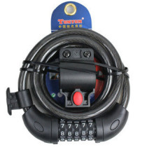 Five-digit combination lock TONYON bicycle lock wire lock code lock with bicycle bracket