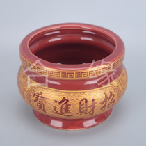 Buddhist products ceramic small incense burner cornucopia