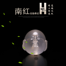 The first production of Zhao Hongya Maitreya Buddha head South Red Frozen Material Laughing Buddha Pendant Men and Womens Jade King Kong