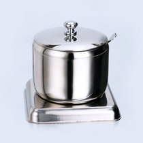 Promote 304 stainless steel seasoning jar multi-use kitchen seasoning box oil salt sauce vinegar jar 304 stainless steel safe and healthy
