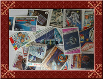 {Woozi Fairy Tales} Foreign Space Space Thematic stamps 50 different letter-pin ticket guestselling tickets