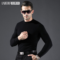 Labov sheep sweatshirt male round collar 2021 autumn and winter midlife daddy clothes pure wool knit cardiovert thickened sweater mens clothing