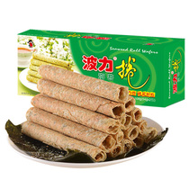 Wave Force Curly Sea Moss Taste Eggs Taste 108g * 4 boxes of sea Tweed egg curly egg curly snack Biscuit Pastry