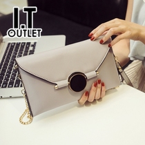  Hong Kong hand grab shoulder messenger chain small bag Korean version wild simple fashion envelope clutch womens trend