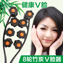 Bamboo charcoal roller face-lifting massager v face artifact facial beauty stick to double chin tool lifting and tightening