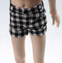 BJD doll shorts pants 70 points 346 points MSD YOSD black and white grid MMP258