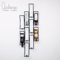 Creative Soft Fashion Modern Au Style Iron Art Wall Decoration Wall Red Wine Racks Bar Bar Bar Counter Art Wall Decoration Wall-mounted