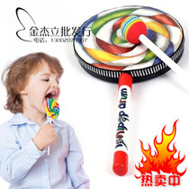 Environmental protection factory direct sales Orff percussion instruments 6 inch 8 inch lollipop tambourine tambourine drumming music teaching aids