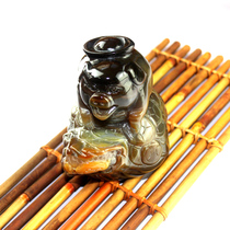 Big clearance Fuxin natural agate money to send money pig Yuanbao pig Fengshui town house decoration Zodiac gift