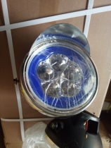 Electric tricycle fully enclosed three-wheeled pontoon car far and near light headlights Front LED round treasure headlights