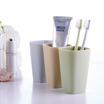 Fresh large thick plastic wash cup creative couple mouthwash Cup tooth Bowl Cup bathroom toothbrush cup