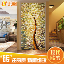 European-style porch background wall tile living room aisle mural restaurant background wall welcoming Wall corridor background painting modern