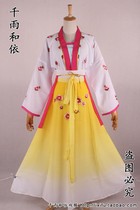 Chen San two flower clothes flower in the gentleman Huadan clothing lady clothes poor people Village clothes girl clothes girl clothes