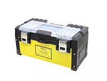Deliyou toolbox Stainless steel toolbox Yellow black plastic iron toolbox TU201