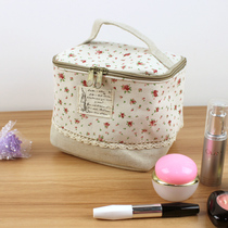 Day Style Zakka Cotton Hemp Cloth Art Containing Bag Field Lingerie Bag Portable containing box Tourism Large Number of Makeup Bag